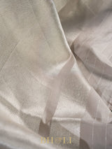 alfi kaduwa buta pure katan silk taupe color banarasi