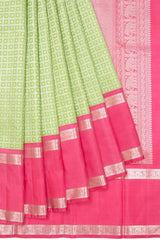 authentic ganga jamuna Pure zari mulberry silk korvai kanjivaram
