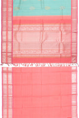 Authentic Pure zari mulberry silk Korvai Kanjivaram