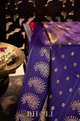 checkered body kuttu silk by silk gadwal