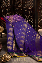 checkered body kuttu silk by silk gadwal