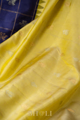 checkered border pure silk kuttu gadwal