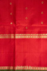 checkered chocolate brown and red kuttu gadwal