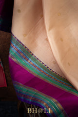 classic pure zari mulberry silk korvai kanjivaram
