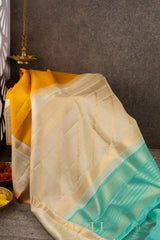 double pallu pure mulbery silk kai korvai kanjivaram