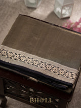 drill handwoven brocade with kaduwa buta katan silk banarasi