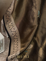 drill handwoven brocade with kaduwa buta katan silk banarasi