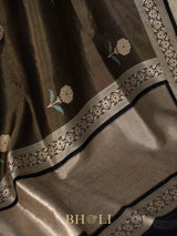 drill handwoven brocade with kaduwa buta katan silk banarasi