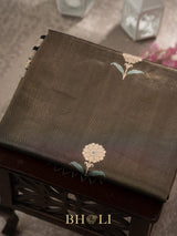 drill handwoven brocade with kaduwa buta katan silk banarasi