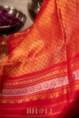 ganga jamuna border kuttu silk by silk gadwal