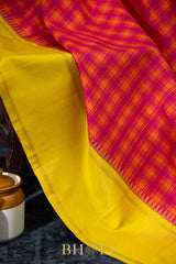 ganga jamuna checkered body korvai kanjivaram