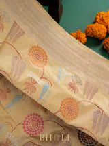 handwoven authentic kaduwa meenakari jungla katan silk banarasi