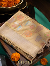 handwoven authentic kaduwa meenakari jungla katan silk banarasi