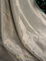 handwoven brocade light blue pure katan banarasi