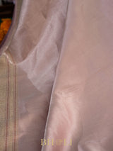 handwoven brocade light pink pure katan banarasi