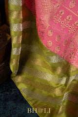 handwoven ganga jamuna kadiyal kaduwa brocade body katan banarasi