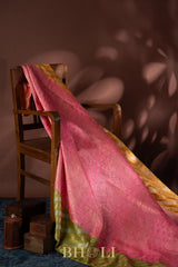 handwoven ganga jamuna kadiyal kaduwa brocade body katan banarasi