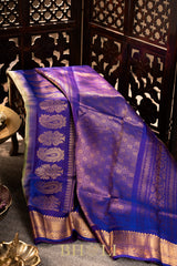 handwoven green kuttu silk by silk gadwal