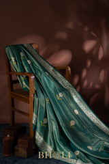 handwoven kaduwa alfi buta katan silk banarasi