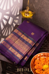 handwoven kai korvai pure mulberry silk kanjivaram