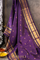 handwoven kai korvai pure mulberry silk kanjivaram