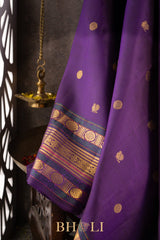 handwoven kai korvai pure mulberry silk kanjivaram