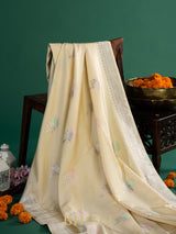 handwoven light green kaduwa buta katan silk banarasi