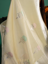 handwoven light green kaduwa buta katan silk banarasi