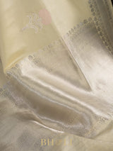 handwoven light green kaduwa buta katan silk banarasi