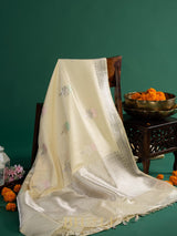 handwoven light green kaduwa buta katan silk banarasi