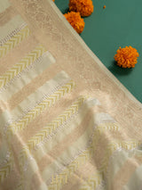handwoven mashru gaji banarasi