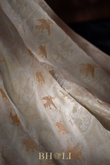 handwoven mashru gaji kaduwa banarasi