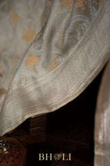 handwoven mashru gaji kaduwa banarasi