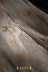 handwoven mashru gaji kaduwa banarasi