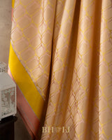 handwoven mashru silk honeycomb pattern banarasi