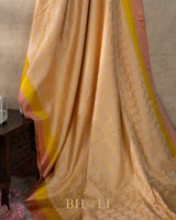 handwoven mashru silk honeycomb pattern banarasi