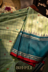 handwoven meenakari butas kuttu gadwal
