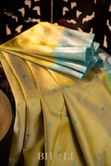 handwoven meenkari kuttu border silk by silk gadwal