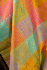 handwoven orissa inspired motifs kai korvai pure silk kanjivaram