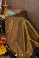 handwoven orissa inspired motifs kai korvai pure silk kanjivaram