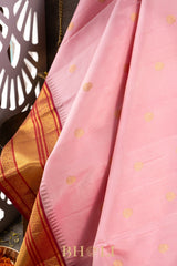 handwoven paisley buta kai koravi pure silk kanjivaram