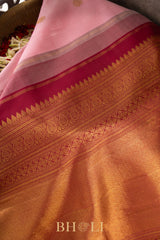 handwoven paisley buta kai koravi pure silk kanjivaram