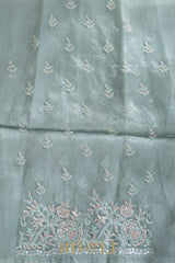 handwoven party wear organza silk