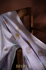 handwoven pure katan silk alfi buta kaduwa banarasi