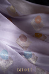 handwoven pure katan silk alfi buta kaduwa banarasi