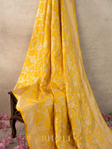 handwoven Pure katan silk meenakari kaduwa jungla banarasi