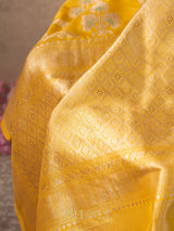handwoven Pure katan silk meenakari kaduwa jungla banarasi