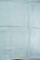 handwoven pure katan silk silver brocade banarasi with mashru border