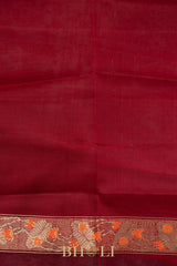 handwoven pure kora silk kaduwa meenakari buta banarasi