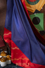 handwoven pure mulberry and zari korvai kanjivaram silk